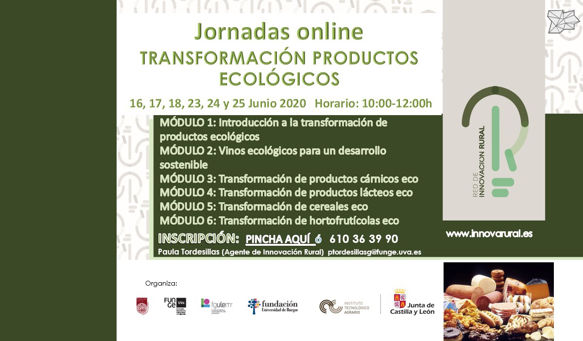 Jornadas Productos Ecológicos. JORNADAS ONLINE